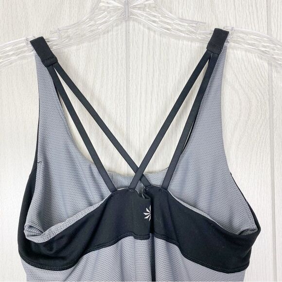 Athleta | Black & Gray Start Up Athletic Tank Top Size XS - Picture 4 of 9